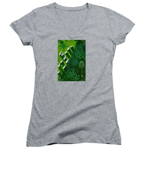 Goats in a Field - Women's V-Neck