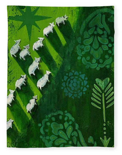Goats in a Field - Blanket