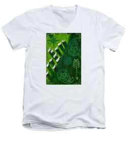 Goats in a Field - Men's V-Neck T-Shirt