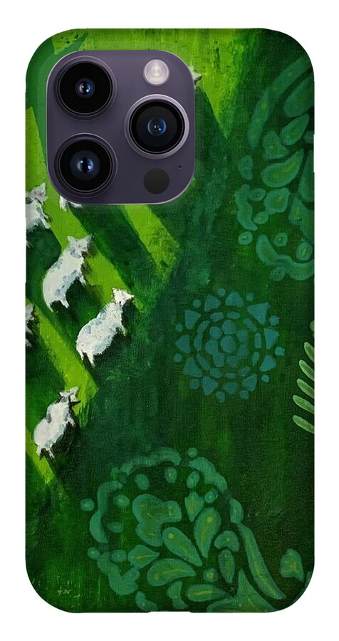 Goats in a Field - Phone Case