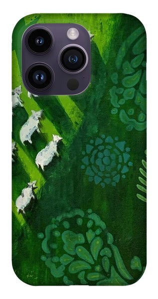 Goats in a Field - Phone Case