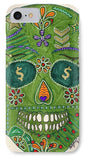 Green Machine Skull Drawing/Doodle - Phone Case