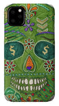 Green Machine Skull Drawing/Doodle - Phone Case