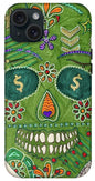 Green Machine Skull Drawing/Doodle - Phone Case