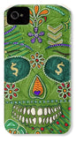 Green Machine Skull Drawing/Doodle - Phone Case