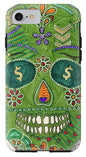 Green Machine Skull Drawing/Doodle - Phone Case