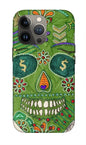 Green Machine Skull Drawing/Doodle - Phone Case