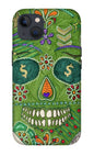 Green Machine Skull Drawing/Doodle - Phone Case