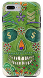 Green Machine Skull Drawing/Doodle - Phone Case