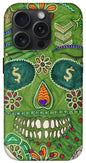 Green Machine Skull Drawing/Doodle - Phone Case