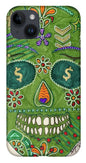 Green Machine Skull Drawing/Doodle - Phone Case