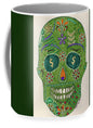 Green Machine Skull Drawing/Doodle - Mug