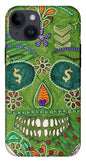 Green Machine Skull Drawing/Doodle - Phone Case