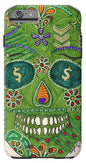 Green Machine Skull Drawing/Doodle - Phone Case