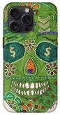 Green Machine Skull Drawing/Doodle - Phone Case