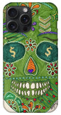Green Machine Skull Drawing/Doodle - Phone Case