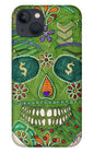 Green Machine Skull Drawing/Doodle - Phone Case