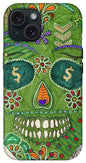 Green Machine Skull Drawing/Doodle - Phone Case