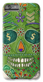 Green Machine Skull Drawing/Doodle - Phone Case