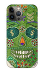 Green Machine Skull Drawing/Doodle - Phone Case