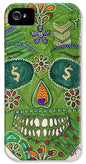 Green Machine Skull Drawing/Doodle - Phone Case