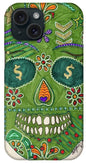 Green Machine Skull Drawing/Doodle - Phone Case