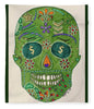 Green Machine Skull Drawing/Doodle - Blanket