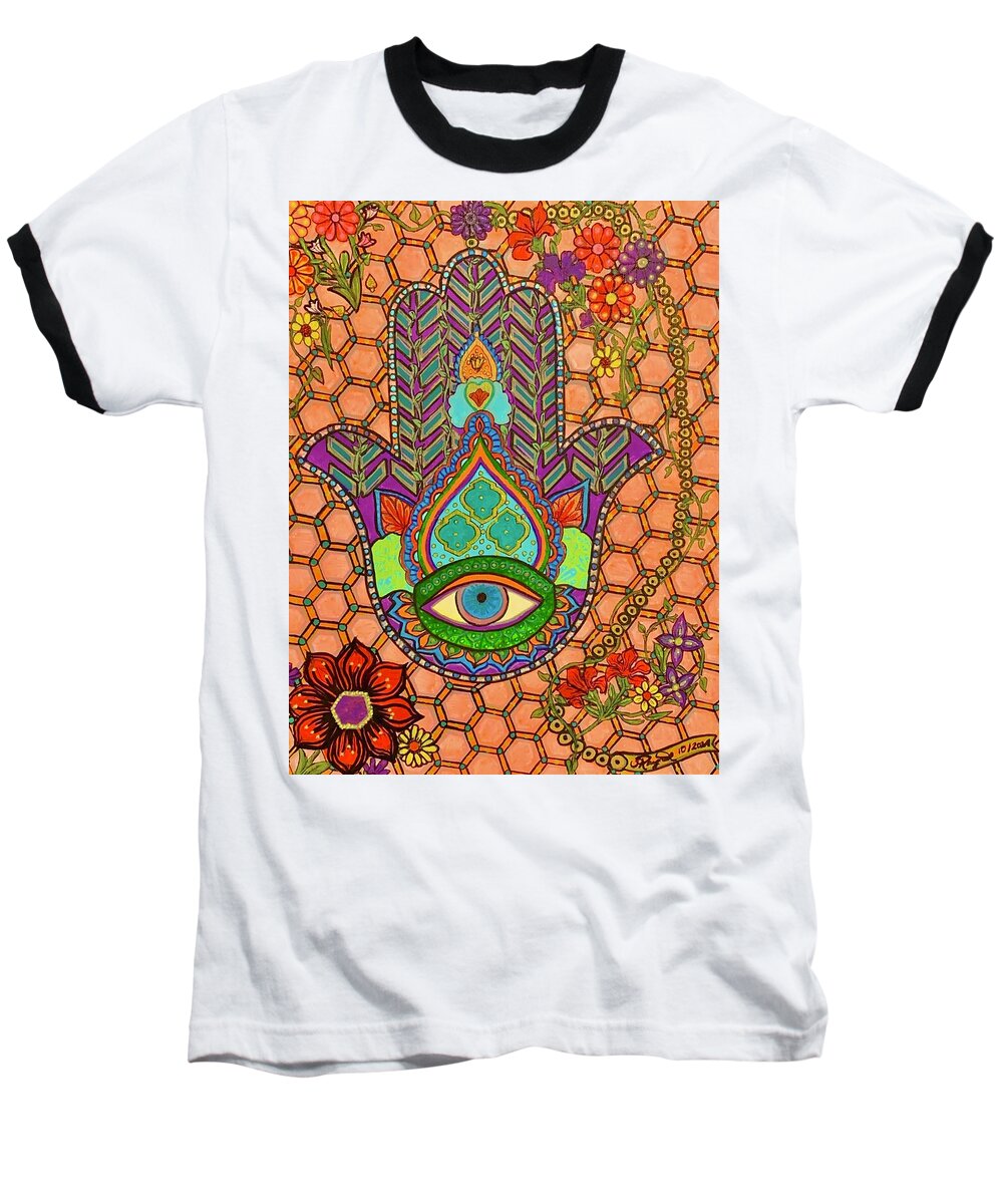 Hamsa Protection - Baseball T-Shirt