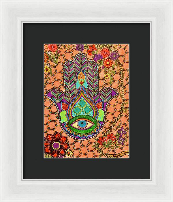 Hamsa Protection - Framed Print