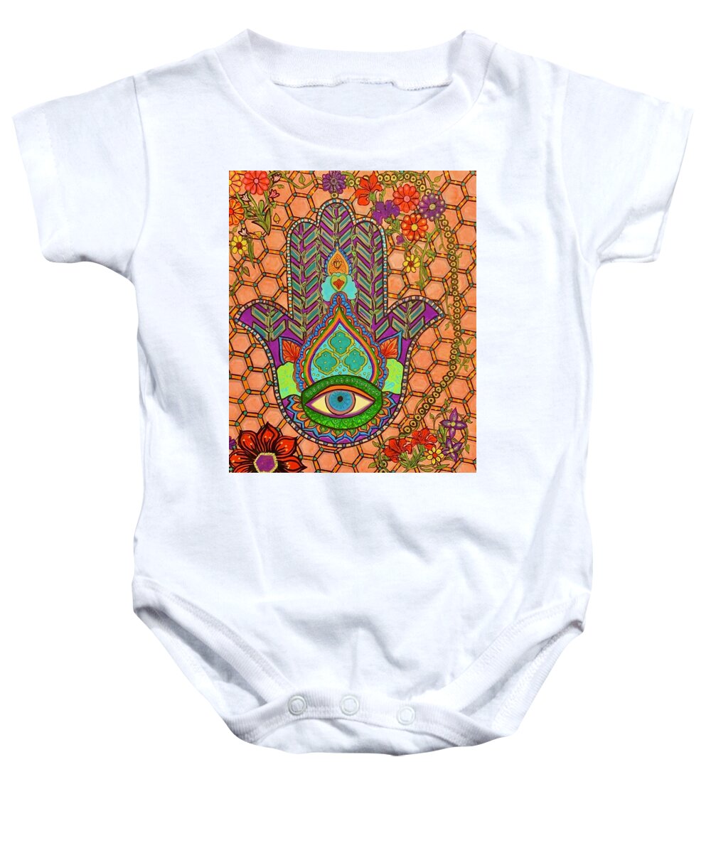 Hamsa Protection - Baby Onesie