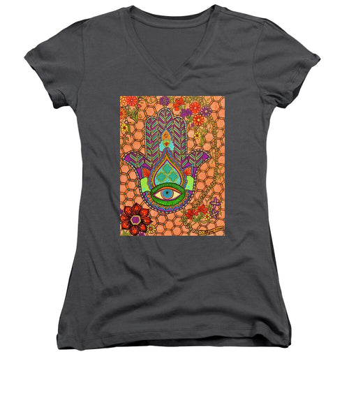 Hamsa Protection - Women's V-Neck