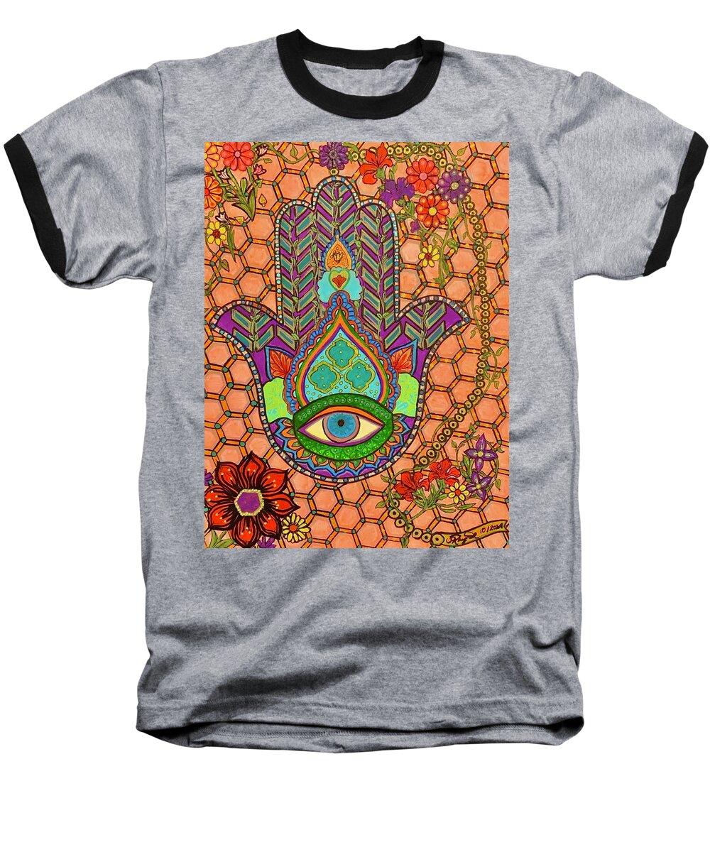 Hamsa Protection - Baseball T-Shirt