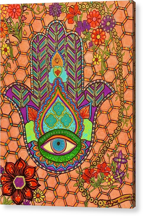 Hamsa Protection - Acrylic Print
