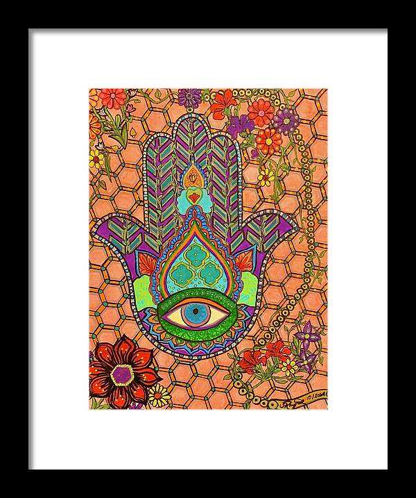 Hamsa Protection - Framed Print