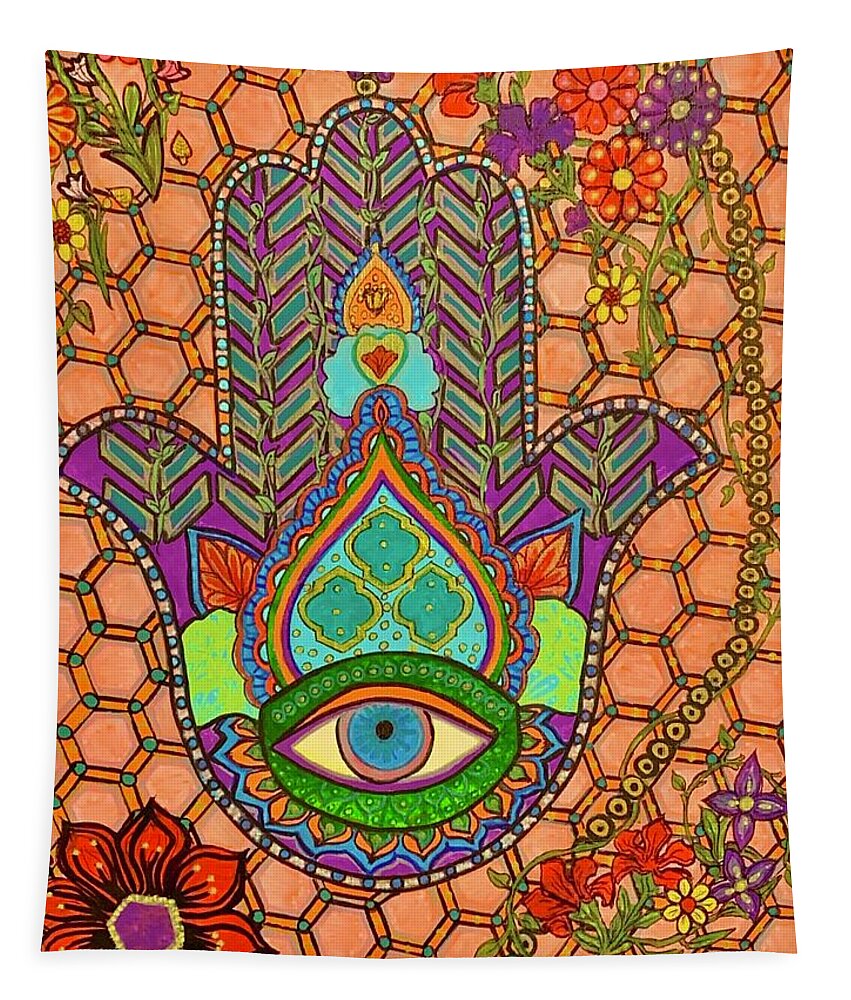 Hamsa Protection - Tapestry
