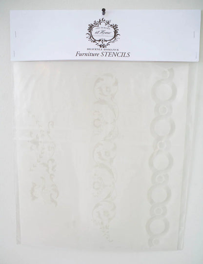 Heavenly Romance - Mylar Furniture Stencil