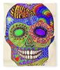 Hippy Sugar Skull Drawing/ Doodle - Blanket