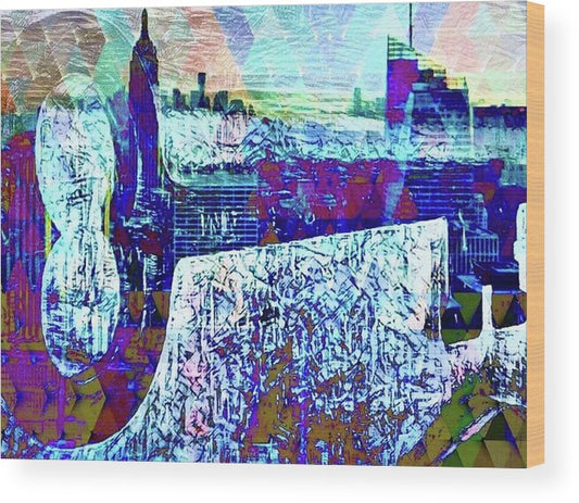 Key to New York - Wood Print