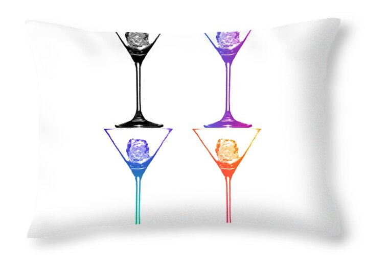 Martini Ice - Throw Pillow