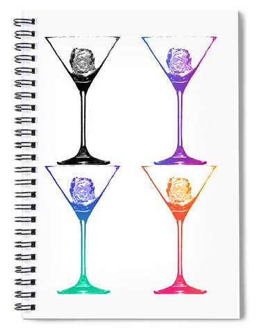 Martini Ice - Spiral Notebook