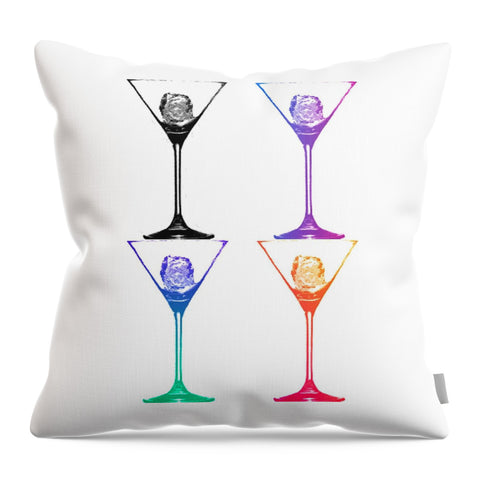 Martini Ice - Throw Pillow