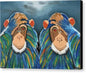 Monkeys In The Rain - Canvas Print