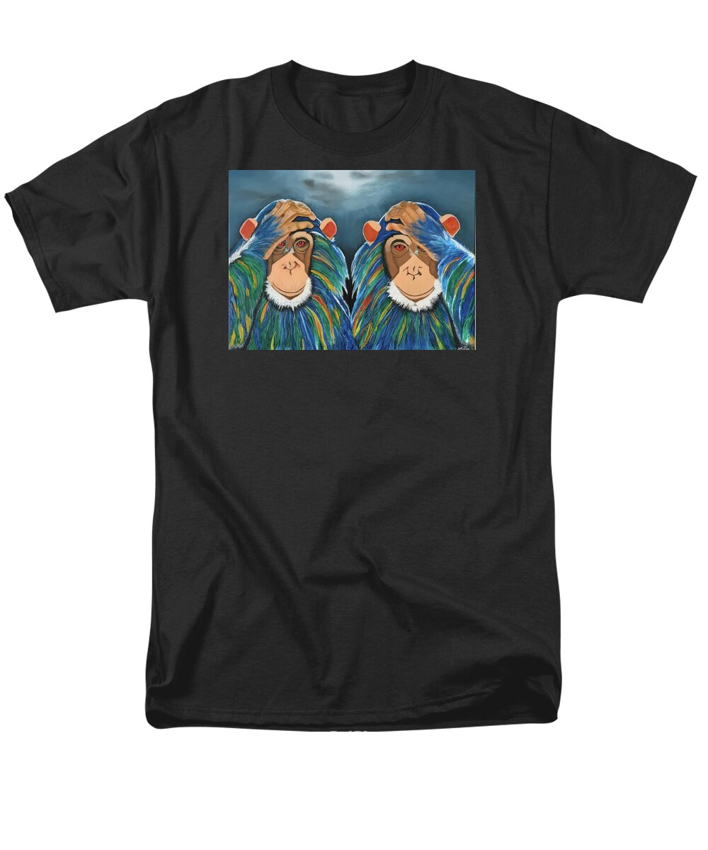Monkeys In The Rain - Men's T-Shirt  (Regular Fit)