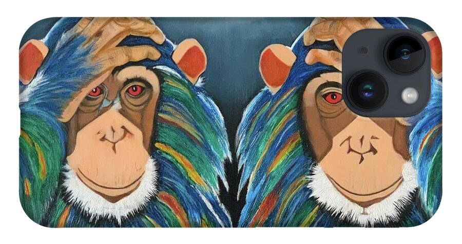 Monkeys In The Rain - Phone Case