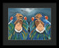 Monkeys In The Rain - Framed Print