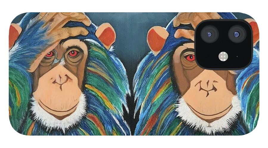 Monkeys In The Rain - Phone Case
