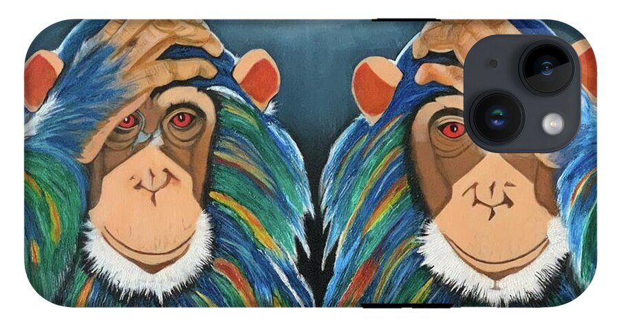 Monkeys In The Rain - Phone Case