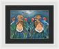 Monkeys In The Rain - Framed Print