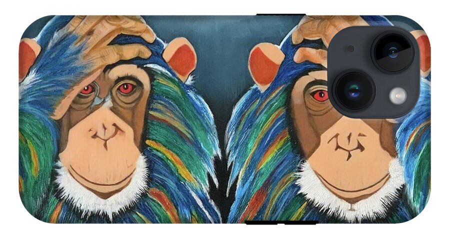Monkeys In The Rain - Phone Case