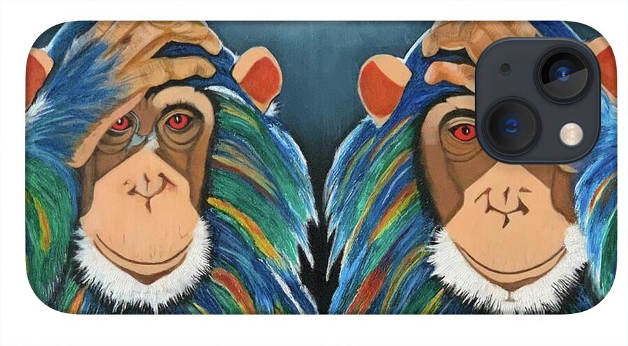 Monkeys In The Rain - Phone Case